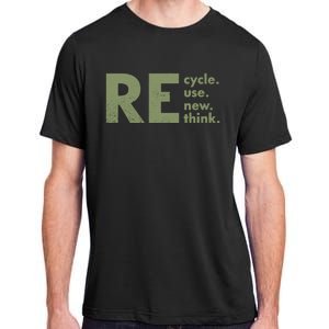 Recycle Reuse Renew Rethink Crisis Environmental Activism Adult ChromaSoft Performance T-Shirt