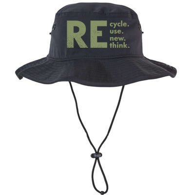 Recycle Reuse Renew Rethink Crisis Environmental Activism Legacy Cool Fit Booney Bucket Hat