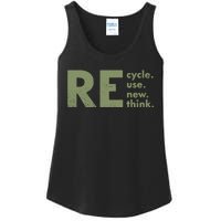 Recycle Reuse Renew Rethink Crisis Environmental Activism Ladies Essential Tank