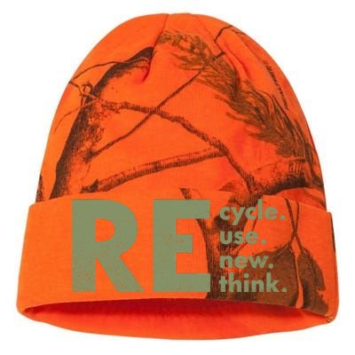 Recycle Reuse Renew Rethink Crisis Environmental Activism Kati Licensed 12" Camo Beanie