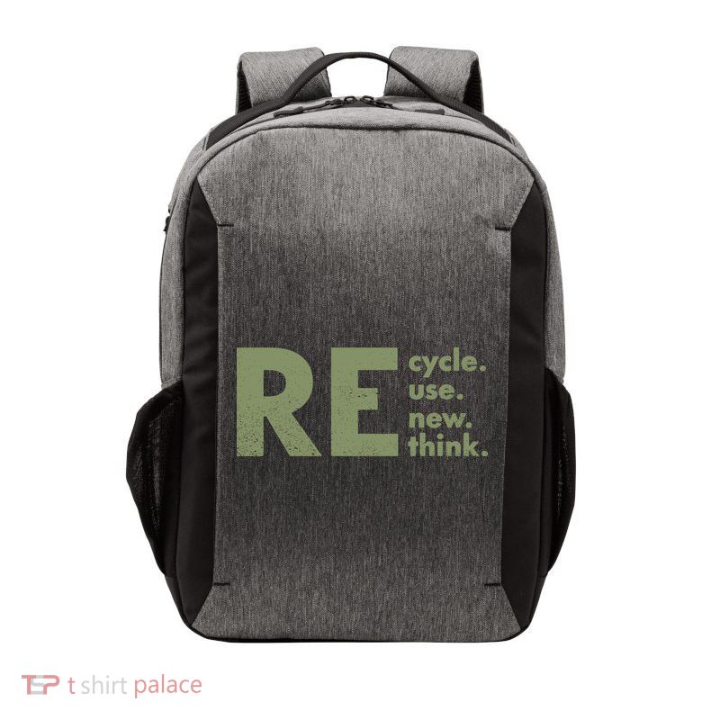 Recycle Reuse Renew Rethink Crisis Environmental Activism Vector Backpack