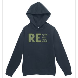 Recycle Reuse Renew Rethink Crisis Environmental Activism Urban Pullover Hoodie