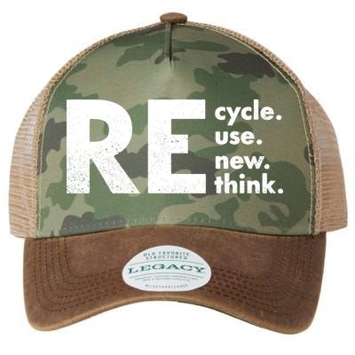 Recycle Reuse Renew Rethink Crisis Environmental Activism Legacy Tie Dye Trucker Hat
