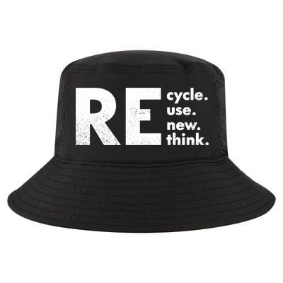 Recycle Reuse Renew Rethink Crisis Environmental Activism Cool Comfort Performance Bucket Hat