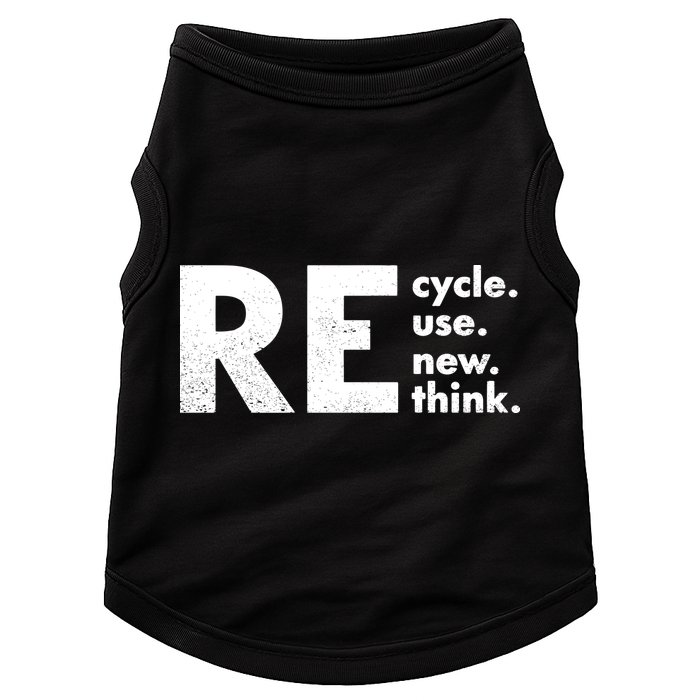 Recycle Reuse Renew Rethink Crisis Environmental Activism Doggie Tank