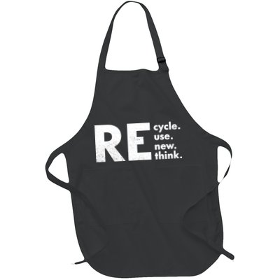 Recycle Reuse Renew Rethink Crisis Environmental Activism Apron