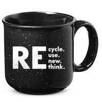 Recycle Reuse Renew Rethink Crisis Environmental Activism 15oz Campfire Ceramic Mug