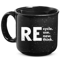 Recycle Reuse Renew Rethink Crisis Environmental Activism 15oz Campfire Ceramic Mug