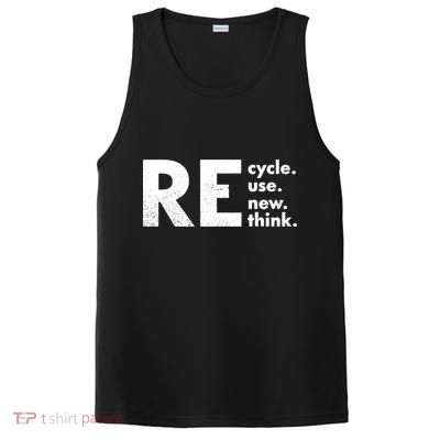 Recycle Reuse Renew Rethink Crisis Environmental Activism PosiCharge Competitor Tank