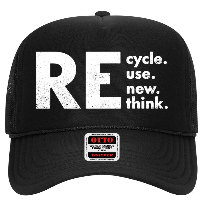 Recycle Reuse Renew Rethink Crisis Environmental Activism Hat
