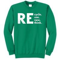 Recycle Reuse Renew Rethink Crisis Environmental Activism Sweatshirt