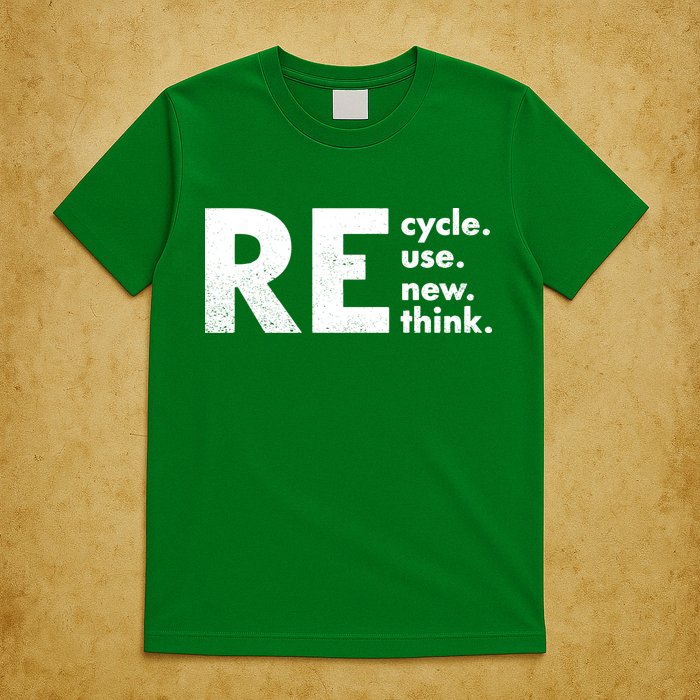 Recycle Reuse Renew Rethink Crisis Environmental Activism T-Shirt