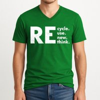 Recycle Reuse Renew Rethink Crisis Environmental Activism V-Neck T-Shirt