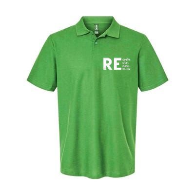 Recycle Reuse Renew Rethink Crisis Environmental Activism Softstyle Adult Sport Polo