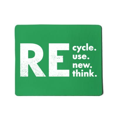 Recycle Reuse Renew Rethink Crisis Environmental Activism Mousepad