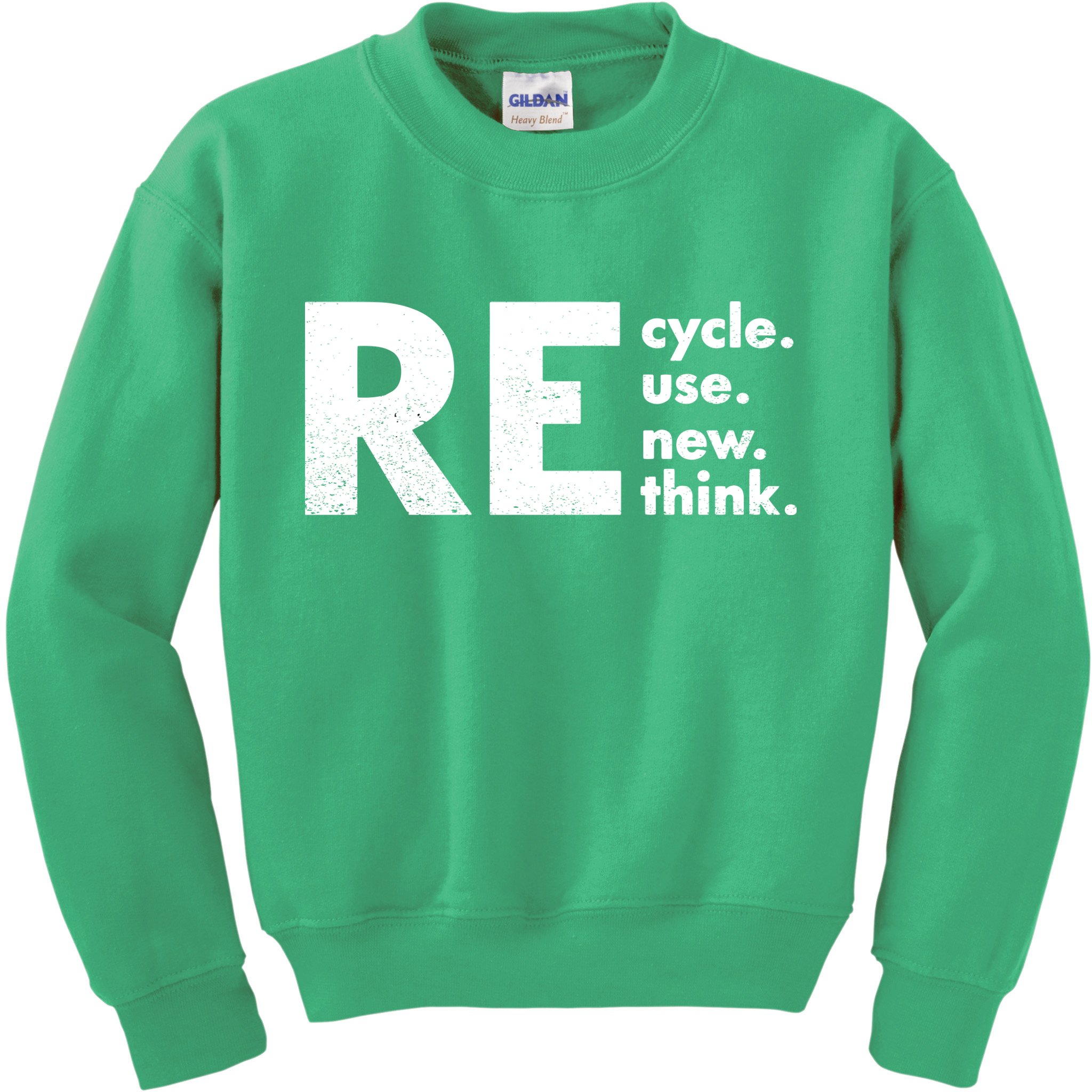 Recycle Reuse Renew Rethink Crisis Environmental Activism Kids Sweatshirt