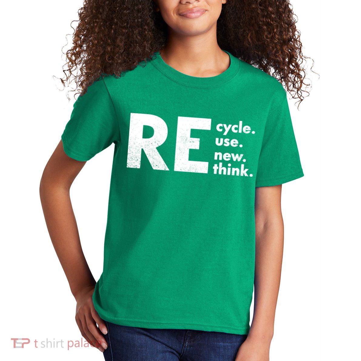 Recycle Reuse Renew Rethink Crisis Environmental Activism Kids T-Shirt