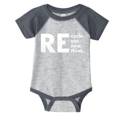 Recycle Reuse Renew Rethink Crisis Environmental Activism Infant Baby Jersey Bodysuit