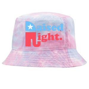 Raised Right Republican Elephant Retro Style Distressed Gift Tie-Dyed Bucket Hat