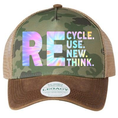 Recycle Reuse Renew Rethink Earth Day Environmental Activism Legacy Tie Dye Trucker Hat