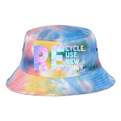 Recycle Reuse Renew Rethink Earth Day Environmental Activism Tie Dye Newport Bucket Hat