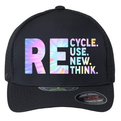 Recycle Reuse Renew Rethink Earth Day Environmental Activism Flexfit Unipanel Trucker Cap