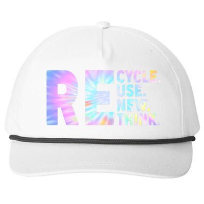 Recycle Reuse Renew Rethink Earth Day Environmental Activism Snapback Five-Panel Rope Hat