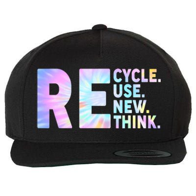 Recycle Reuse Renew Rethink Earth Day Environmental Activism Wool Snapback Cap