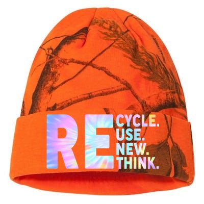 Recycle Reuse Renew Rethink Earth Day Environmental Activism Kati Licensed 12" Camo Beanie