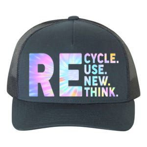 Recycle Reuse Renew Rethink Earth Day Environmental Activism Yupoong Adult 5-Panel Trucker Hat