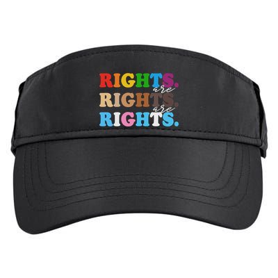 Rights Rights Rights Hu Rights Lgbtq Pride Blm Gift Adult Drive Performance Visor