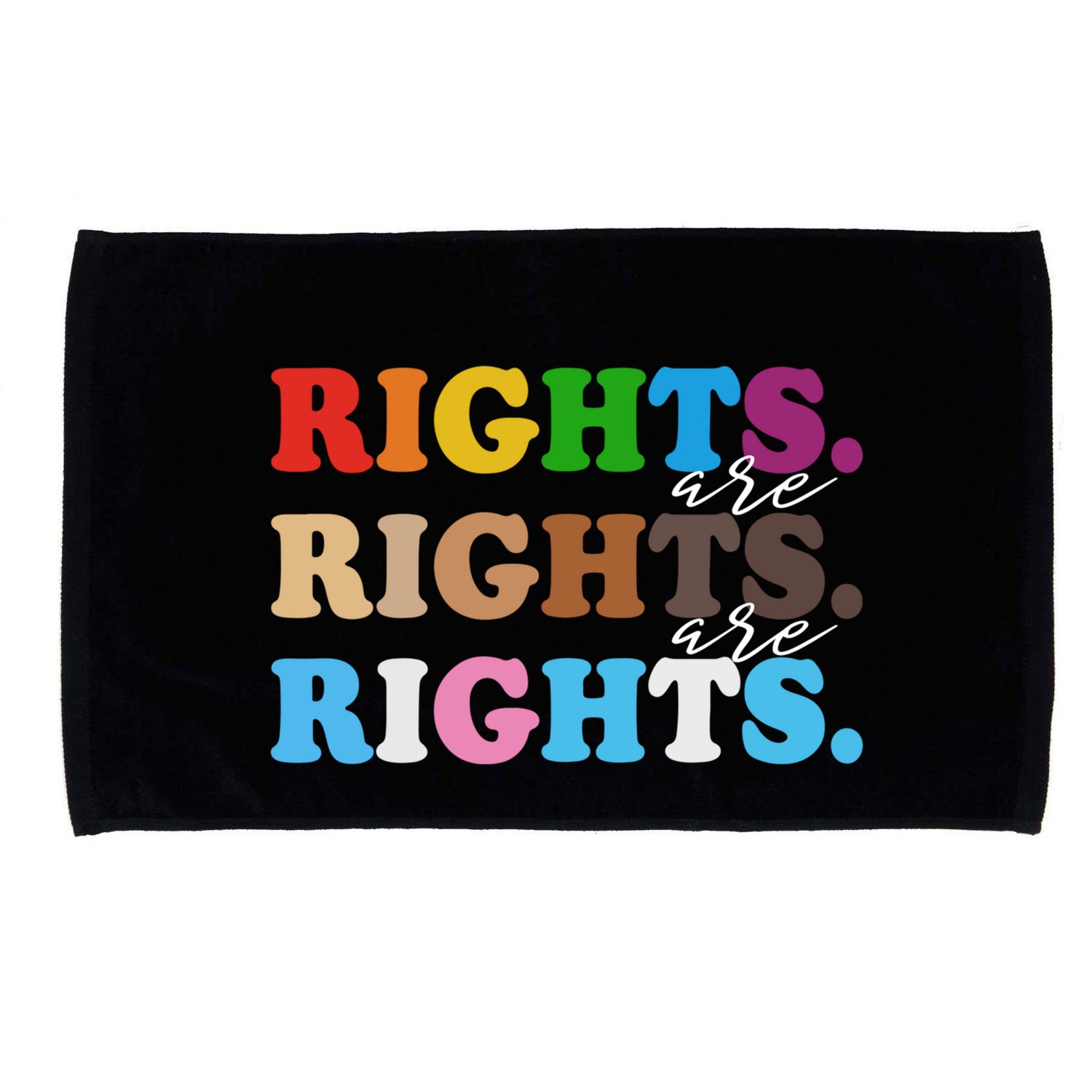 Rights Rights Rights Hu Rights Lgbtq Pride Blm Gift Microfiber Hand Towel