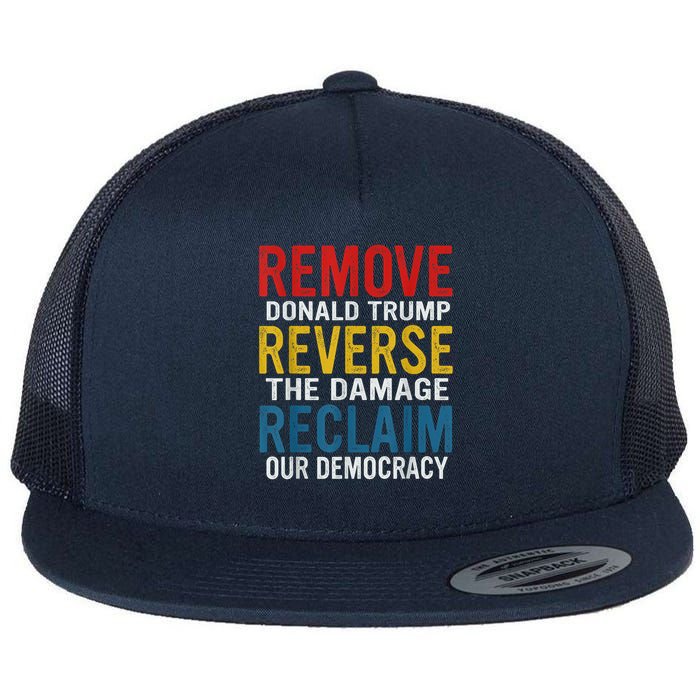 Remove Reverse Reclaim Protest Flat Bill Trucker Hat