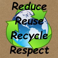 Reduce Reuse Recycle And Respect Earth Day Cotton Canvas Backpack