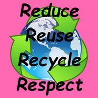 Reduce Reuse Recycle And Respect Earth Day Stripe Pom Pom Beanie