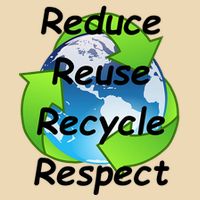 Reduce Reuse Recycle And Respect Earth Day Bag