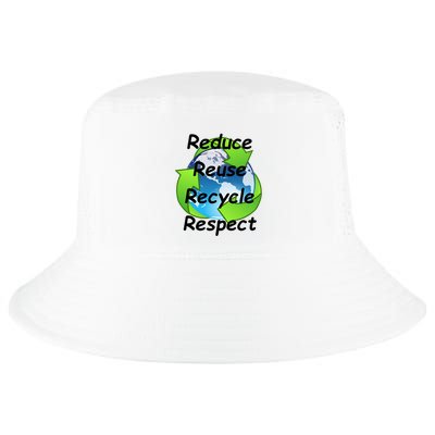 Reduce Reuse Recycle And Respect Earth Day Cool Comfort Performance Bucket Hat