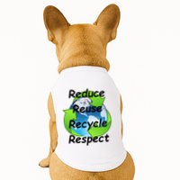 Reduce Reuse Recycle And Respect Earth Day Doggie Tank