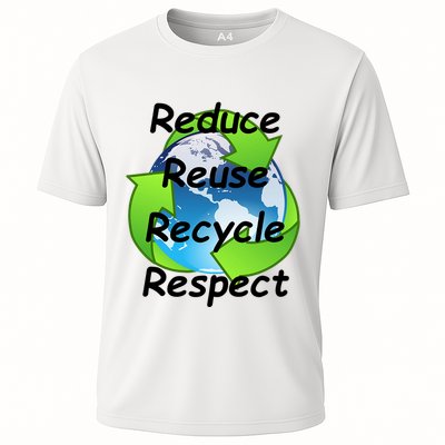 Reduce Reuse Recycle And Respect Earth Day Performance Shirt