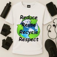 Reduce Reuse Recycle And Respect Earth Day Performance Shirt