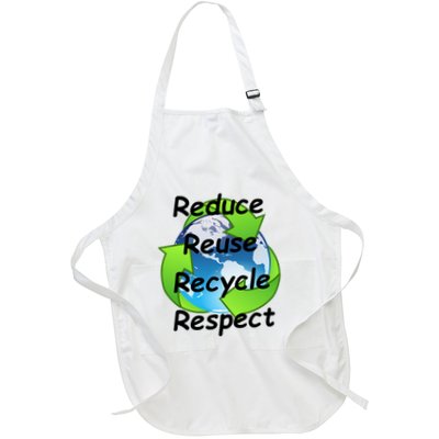 Reduce Reuse Recycle And Respect Earth Day Apron