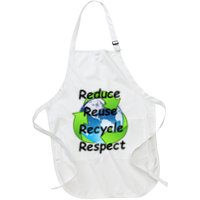Reduce Reuse Recycle And Respect Earth Day Apron