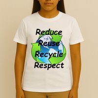 Reduce Reuse Recycle And Respect Earth Day T-Shirt