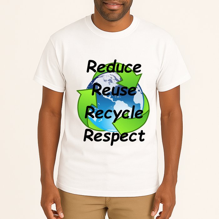Reduce Reuse Recycle And Respect Earth Day Tall T-Shirt