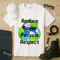 Reduce Reuse Recycle And Respect Earth Day Tall T-Shirt