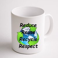 Reduce Reuse Recycle And Respect Earth Day Mug