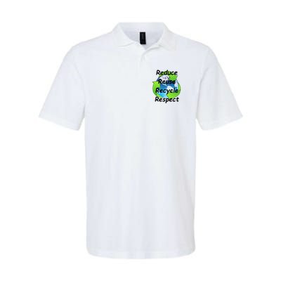 Reduce Reuse Recycle And Respect Earth Day Polo