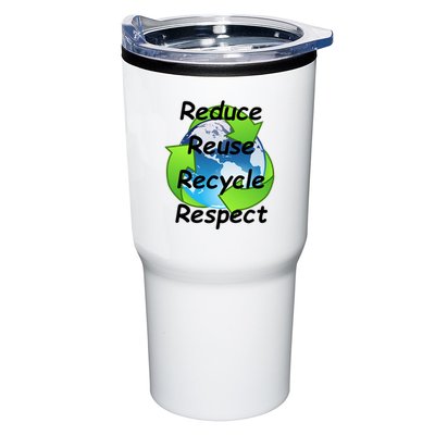 Reduce Reuse Recycle And Respect Earth Day Tumbler