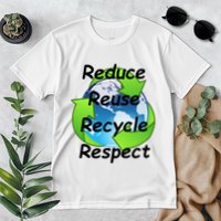Reduce Reuse Recycle And Respect Earth Day Premium T-Shirt