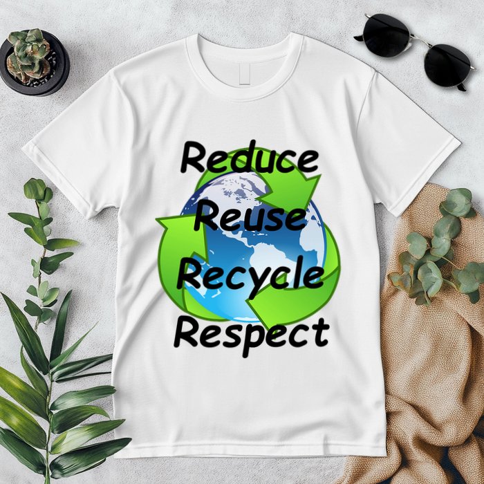 Reduce Reuse Recycle And Respect Earth Day Premium T-Shirt